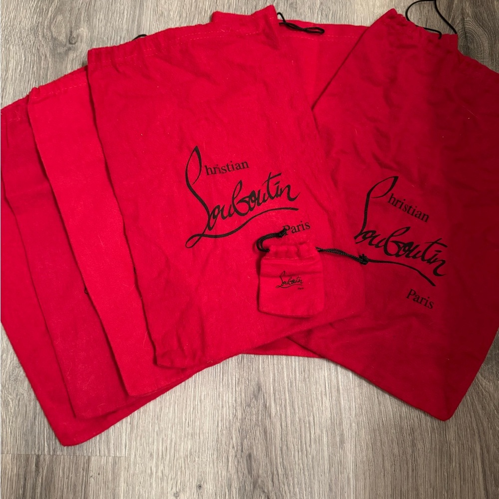 Christian Louboutin Red Logo Dust Bags